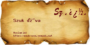 Szuk Éva névjegykártya