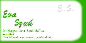 eva szuk business card